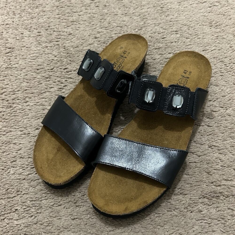 Naot Ashley Sandals Size 41 (US 10) Black